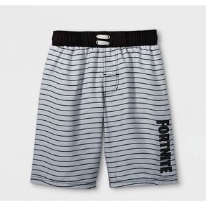 Fortnite Ombre Swim Trunks - Black/Gray, Boys XXL, NEW